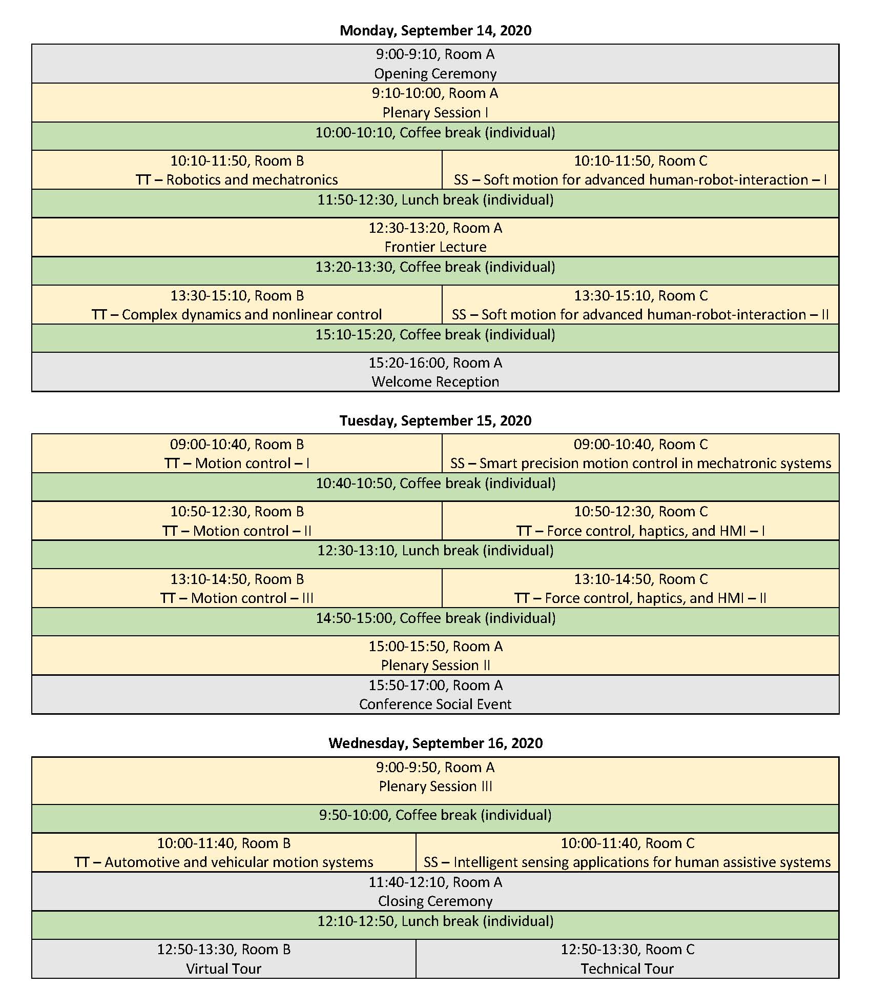 final program